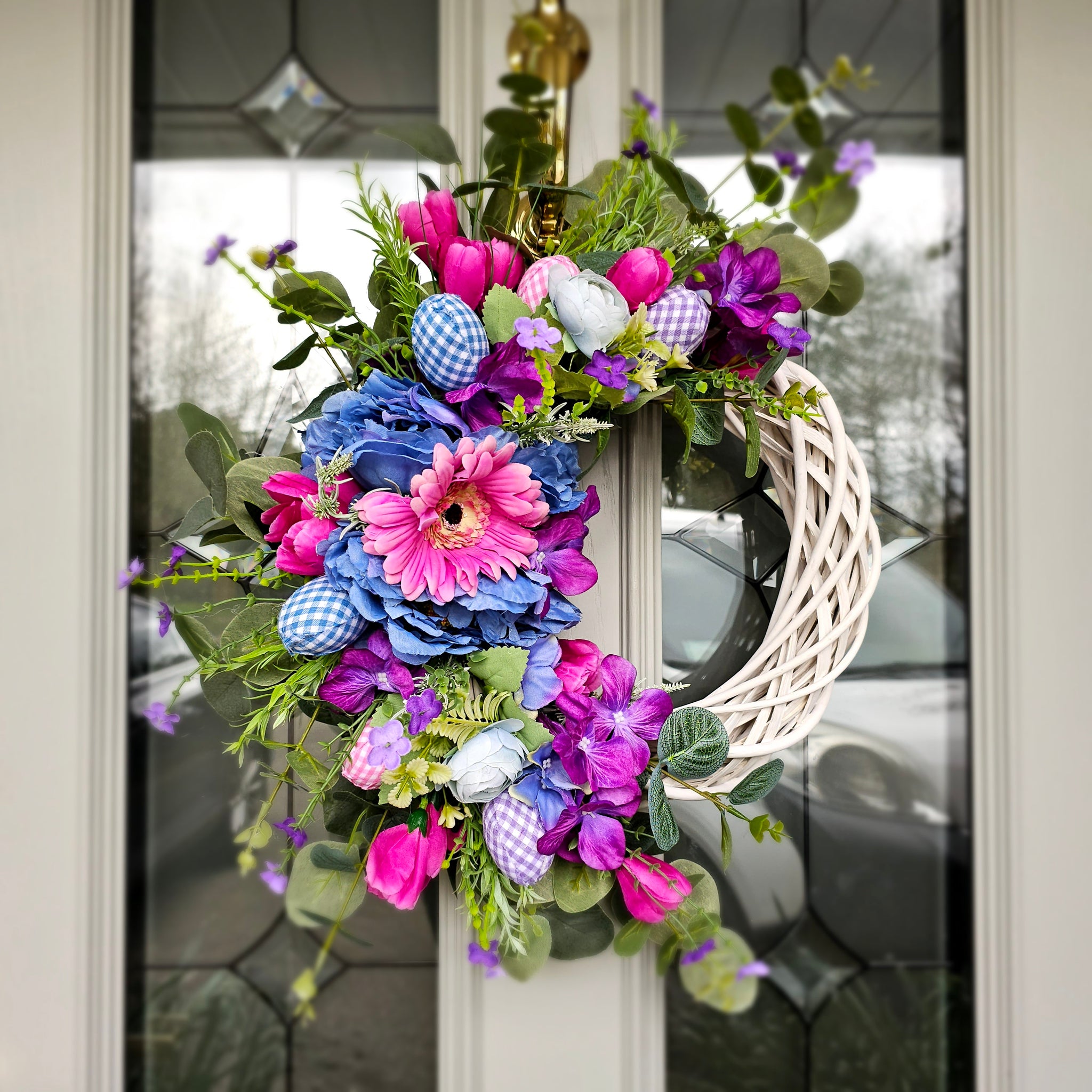 The Easter Gingham wreath