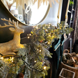 Frosted fir and pincones garland