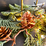 Fir garland with cones