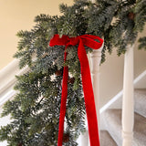 Frosted fir and pincones garland