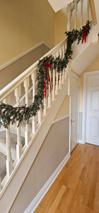 Frosted fir and pincones garland