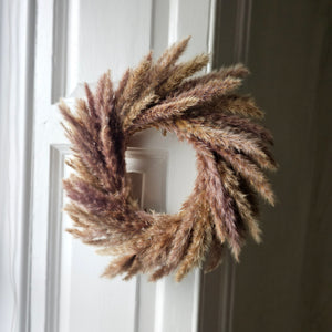 Pampas Grass wreath 30cm