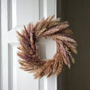 Pampas Grass wreath 30cm