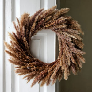 Pampas Grass wreath 50cm