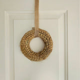 Mini dried wheat wreath