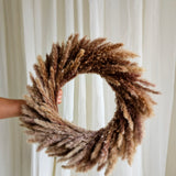 Pampas Grass wreath 30cm